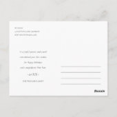 コットンパ素朴インコーンクリスマスフォトリース  ポストカード (裏面)