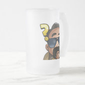 コットンビ霜の降りたール フロストグラスビールジョッキ (正面右)