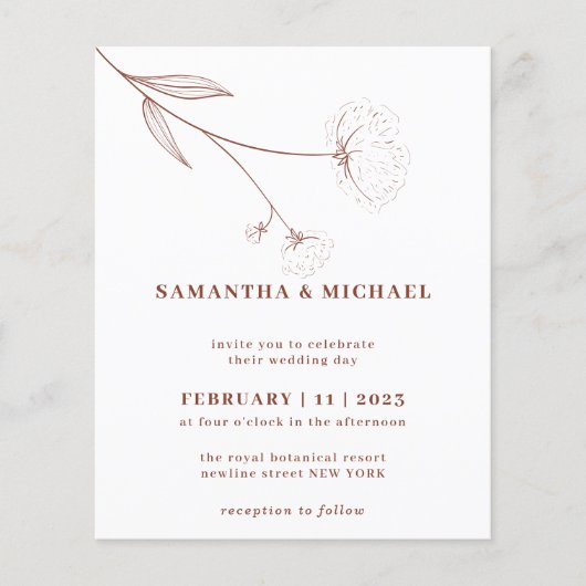 コットンフラワーオータムテラコッタインディ予算 チラシ (正面)