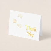 コットンフラワーサンキュー 箔カード (正面)