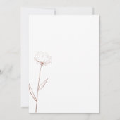 コットンフラワーテラコッタインディボタニカル 招待状 (裏面)