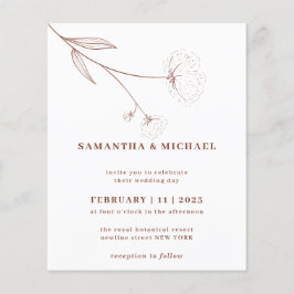 コットンフラワー オータム テラコッタ インドア 予算 チラシ