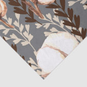 コットンプラントパターングレー 薄葉紙 (詳細)