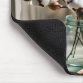 コットンプラントブランチブーケ マウスパッド (コーナー)