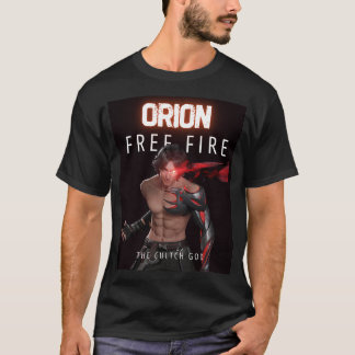 コットンプリントORION：クラッチGodFree Fire T-sh Tシャツ