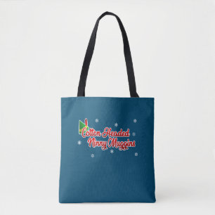 コットンヘッドNinny Mugginsおもしろい小妖精や小人クリスマス トートバッグ