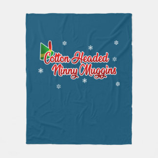 コットンヘッドNinny Mugginsおもしろい小妖精や小人クリスマス フリースブランケット