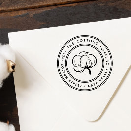 コットンボルアイコン差出人住所 セルフインキングスタンプ