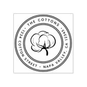 コットンボルアイコン差出人住所 ラバースタンプ (インプリント)