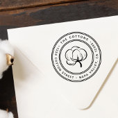 コットンボルアイコン差出人住所 ラバースタンプ