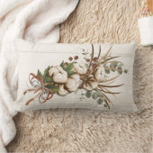 コットンボルプラントランバエレガントー装飾用クッション ランバークッション (ブランケット)