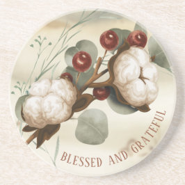 コットンボル植物石エレガントコースター コースター