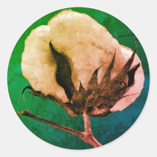 コットンボールのシール ラウンドシール (正面)