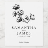 コットンボール工場エッチング | 結婚s ワインラベル (シングルラベル)