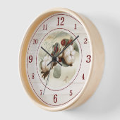 コットンボール工場 壁時計 (傾斜)