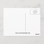 コットンボール植物はがき白 ポストカード (裏面)