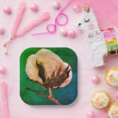 コットンボール ペーパープレート (パーティー)