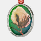 コットンボール メタルオーナメント (左)