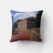 コットンミルアットニューラナーク葉書ポスター写真Bl クッション (裏面)