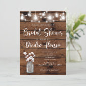 コットンメイソンジャー素朴ブライダルシャワー 招待状 (スタンド正面)