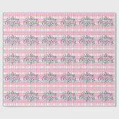 コットンモダンキャンディクリスマスプレッドホリデー ラッピングペーパー (フラット)