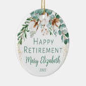 コットンユーカリ退職名オーナメント セラミックオーナメント (右)