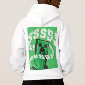 コットンリッチマインクラフト™フード付きスウェットシャツ (裏面)