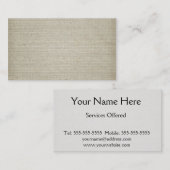 コットンリネン背景 名刺 (正面/裏面)