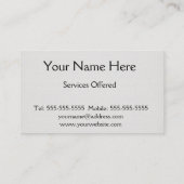 コットンリネン背景 名刺 (裏面)