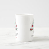 コットンリールのクリスマスツリー ボーンチャイナマグカップ (正面)