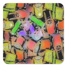 コットンリール模様シール