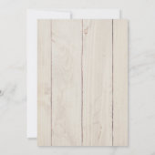 コットン素朴と緑の日を保存 招待状 (裏面)