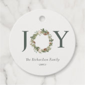 コットン素朴パインジョイメリースクリスリース フェイバータグ (正面)