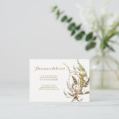 コットン素朴フローラ結婚ズアコモデーションカード エンクロージャーカード (スタンド正面)