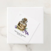 コットン素朴ラベンダーカントリーウェディング フェイバータグ (インサイチュ)