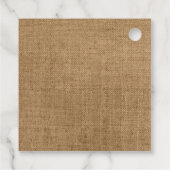 コットン素朴ラベンダーカントリーウェディング フェイバータグ (裏面)