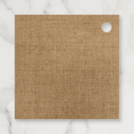 コットン素朴ラベンダーカントリーウェディング フェイバータグ (裏面)