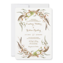 コットン素朴リースフェザー結婚