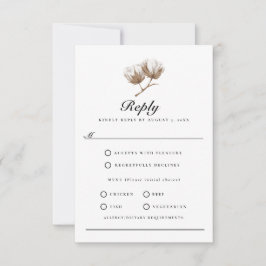 コットン素朴 出欠カード