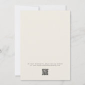 コットン結婚ベージュ 招待状 (裏面)