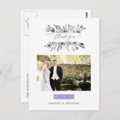 コットン結婚ラベンダーの写真 ポストカード (正面/裏面)