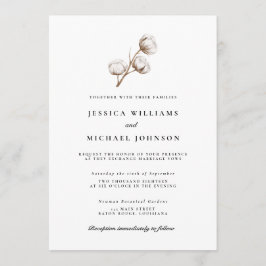 コットン結婚素朴ズ 招待状