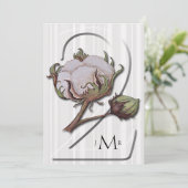 コットン オン ストライプ 2周年結婚記念日 招待状 (スタンド正面)