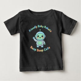 コットン コンフォート ロボット ベビーTシャツ