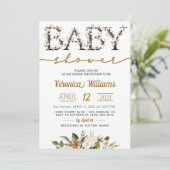 コットン フォリア ベビー シャワー 招待状 (スタンド正面)