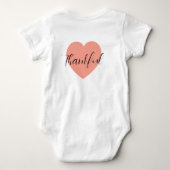 コットン ベビー ボディスーツ ユニセックス (裏面)