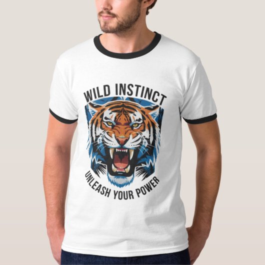 コットン ホワイト Tシャツ プリント (正面)