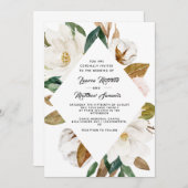 コットン&マグノリア結婚式招待状 招待状 (正面/裏面)