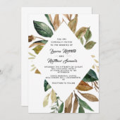 コットン&マグノリア結婚式招待状 招待状 (正面/裏面)