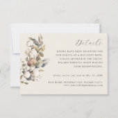 コットン&ユーカリ結婚ス詳細カード 出欠カード (正面)